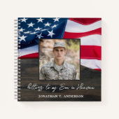 Brieven aan Son Heaven American Flag Army Notitieboek (Voorkant)