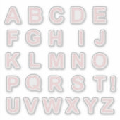 BRIEVEN BESTAANDE UIT HARTEN STICKER (Voorkant)