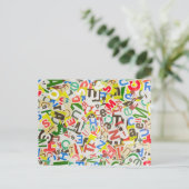brieven briefkaart (Staand voorkant)