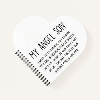 Brieven die mijn zoon in de hemel missen op zijn v notitieboek