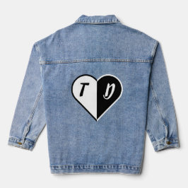 Brieven in het hart denim jacket