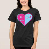 Brieven in het hart Tri-Blend shirt (Voorkant)