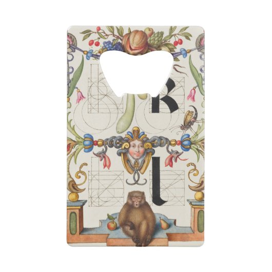 Brieven k en l van Mira Calligraphiae Monumenta Creditkaart Flessenopener (Voorkant)