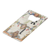 Brieven k en l van Mira Calligraphiae Monumenta Creditkaart Flessenopener (Voorkant Gekanteld)