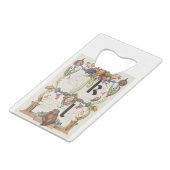 Brieven k en l van Mira Calligraphiae Monumenta Creditkaart Flessenopener (Achterkant Gekanteld)