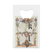 Brieven k en l van Mira Calligraphiae Monumenta Creditkaart Flessenopener (Achterkant)
