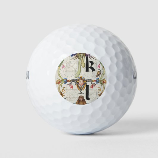 Brieven k en l van Mira Calligraphiae Monumenta Golfballen (Voorkant)