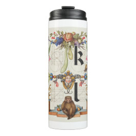 Brieven k en l van Mira Calligraphiae Monumenta Thermosbeker