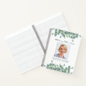 Brieven met Eucalyptus Custom Photo Grief Notitieboek (Binnen)