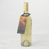 Brieven met hart gefeliciteerd gelegenheid flessenhanger (Schuin)