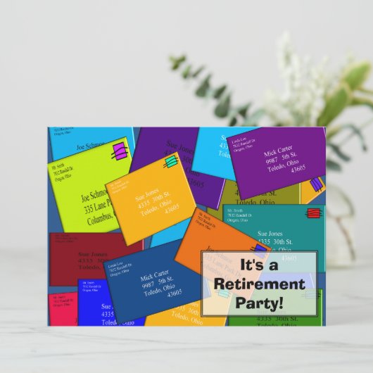 Brieven over uittreding van postwerknemers kaart (Staand voorkant)