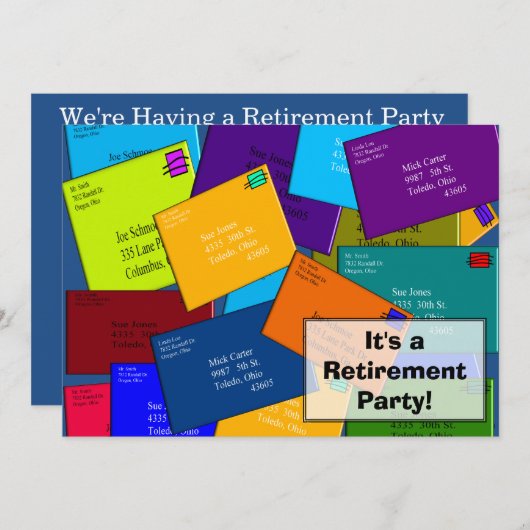 Brieven over uittreding van postwerknemers kaart (Voorkant / Achterkant)