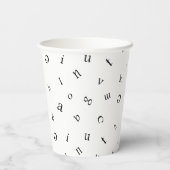brieven papieren bekers (Achterkant)