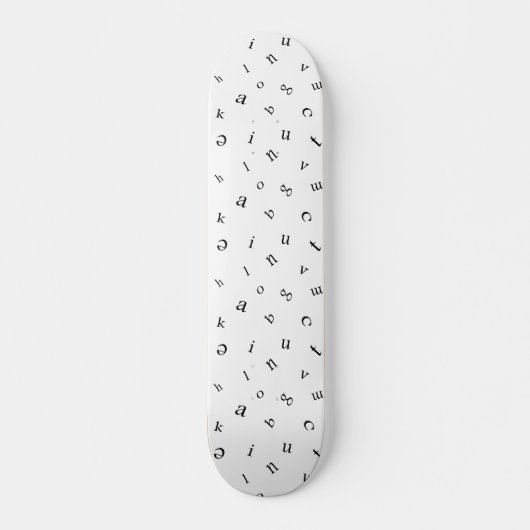 brieven persoonlijk skateboard (Voorkant)