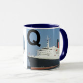 Brieven - Q - QE2 (koningin Elizabeth 2) Mok (Voorkant rechts)