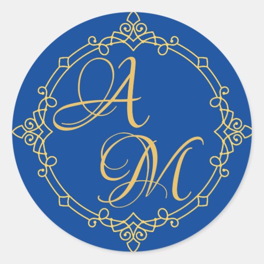 Brieven samen Sticker voor bruiloft uitnodiging (Voorkant)