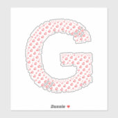 BRIEVEN SAMENGESTELD UIT HARTEN STICKER (Vel)