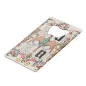 Brieven U en V Mira Calligraphiae Calligrafie Creditkaart Flessenopener (Voorkant Gekanteld)