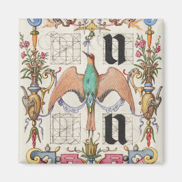 Brieven U en V Mira Calligraphiae Calligrafie Magneet