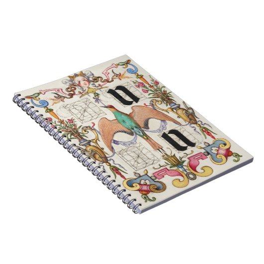 Brieven U en V Mira Calligraphiae Calligrafie Notitieboek (Rechterzijde)