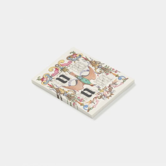 Brieven U en V Mira Calligraphiae Calligrafie Post-it® Notes (Schuin)