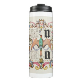 Brieven U en V Mira Calligraphiae Calligrafie Thermosbeker