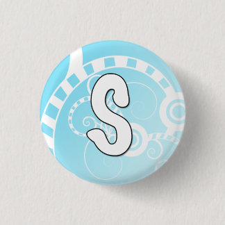 Brieven van de Buttonnen van het alfabet - S Ronde Button 3,2 Cm