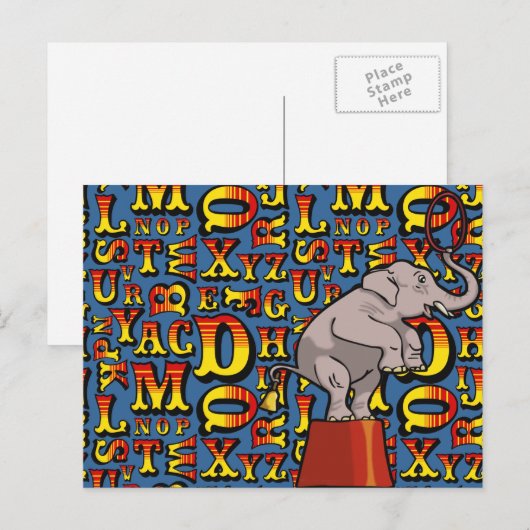 brieven van de Circus; Briefkaart (Voorkant / Achterkant)