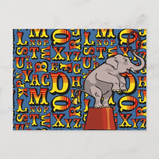 brieven van de Circus; Briefkaart (Voorkant)