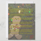 Brieven van de kerstboom van Santa Gingerbrood Feestdagenkaart (Voorkant)