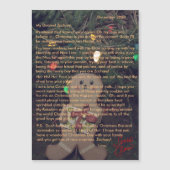 Brieven van de Kerstman Suikerkoek Magnetische kaa (Voorkant)