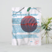 Brieven van de Kerstman Tieners Rode Ornament Groe (Staand voorkant)