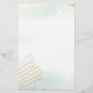 Brieven van de Parijse fabriek in Blue Briefpapier