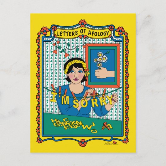 Brieven van excuus_B_ Ansichtkaart Briefkaart (Voorkant)