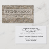 Brieven van geijkte steen visitekaartje (Voorkant / Achterkant)