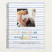 Brieven van papa | Eerste Vaderdag gepersonaliseer Planner (Voorkant)