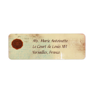 Brieven van Paris Custom Personal Adresetiketten Etiket