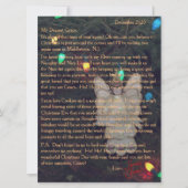 Brieven van Santa Angel Lights Feestdagenkaart (Voorkant)