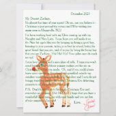 Brieven van Santa Blue Eyed Reindeer Feestdagenkaart (Voorkant)