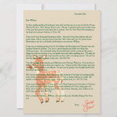 Brieven van Santa Blue Eyed Reindeer Feestdagenkaart (Voorkant)