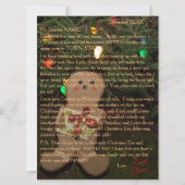 Brieven van Santa Gingerbrood Man Feestdagenkaart (Voorkant)