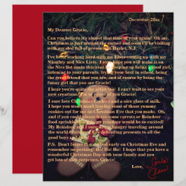 Brieven van Santa Gingerbrood Man Tree Lights