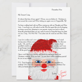 Brieven van Santa Personalized Feestdagenkaart