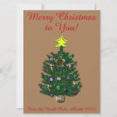 Brieven van Santa Personalized Feestdagenkaart (Achterkant)