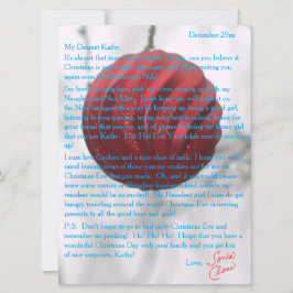 Brieven van Santa Red Ornament Feestdagenkaart