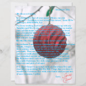 Brieven van Santa Tweens Red Ornament (Voorkant)