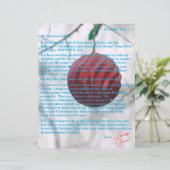 Brieven van Santa Tweens Red Ornament (Staand voorkant)
