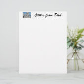 Brieven van vader papier briefhoofd Driftwood Ocea (Staand voorkant)