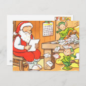 Brieven voor de Kerstman Feestdagenkaart (Voorkant / Achterkant)