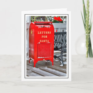 Brieven voor Santa Mailbox Feestdagen Kaart